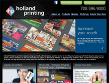 Tablet Screenshot of hollandprinting.com